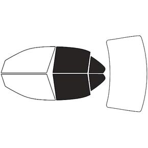 Rvinyl Window Tint Kit Compatible with Mercedes-Benz C-Class 2008-2014 (Sedan) - Complete Precut Kit - 20%
