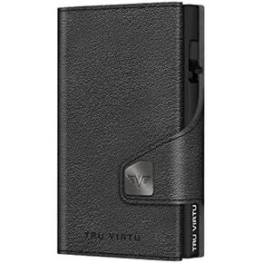 Tru Virtu Coin Pocket (Nappa Black/Black)