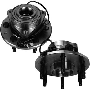 Autoround 515160 Pair Front Wheel Hub and Bearing Assembly Compatible with 4x4 Chevy Tahoe Suburban, GMC Yukon (XL)/Silverado/Sierra 1500, 15-18 Cadillac Escalade (ESV)/XTS 4WD 6 Lug w/ABS