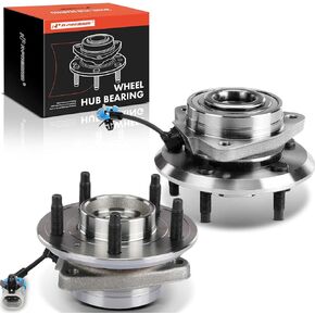 A-Premium 2 x Front Wheel Bearing and Hub Assembly with ABS Sensor & 5-Lug Compatible with Chevy Pontiac Saturn Suzuki - 2007-2015 - Captiva Sport, Equinox, Torrent, Vue, XL-7