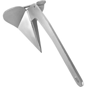 Boat Anchors, Delta Boat Anchor, Galvanized Steel Delta-Style Boat Anchor 9lbs/11lbs/13lbs/15.5lbs/18lbs/22lbs/33lbs Wing Style Triangle Anchor, for Pontoon, Deck, Fishing Boats, Sail