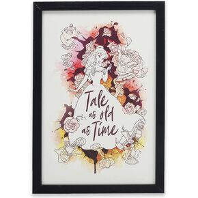 Disney Peter Pan Tinker Bell Faith Trust and Pixie Dust Framed Wood Wall Decor - Cute Tinker Bell Picture for Bedroom or Home Decor