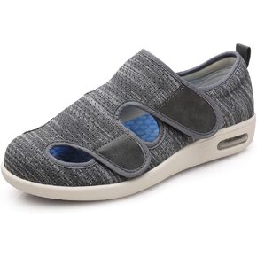 Women's Diabetic Shoes for Women Casual Adjustable Walking Shoes Wide Shoes for Elderly Swollen Feet Non-Slip Air Cushion Bottom Fattening and Widening