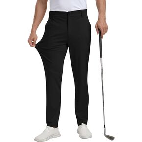 MoFiz Mens Golf Pant Joggers Stretch Pants 30"/32" Quick Dry Comfy Lightweight Casual Athletic Pant Trousers with Pockets