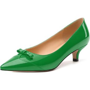 Kitten Heels for Women, Pointed Toe Kitten Low Heels Bow Tie Women's Pumps, Comfortable Dress Wedding Office Daily Shoes