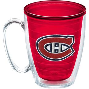 Tervis Made in USA Double Walled NHL Montreal Canadiens Insulated Tumbler Cup Keeps Drinks Cold & Hot, 16oz Mug, Primary Logo