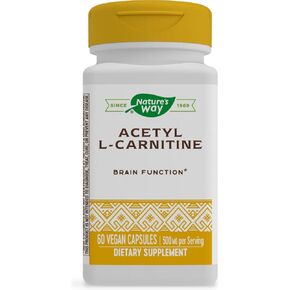 Nature's Way Acetyl L-Carnitine, Supports Brain Function*, 500mg Per Serving, 60 Capsules in Saudi Arabia
