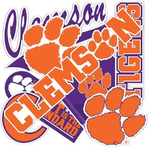 Desert Cactus Clemson University Sticker Tigers Stickers Vinyl Decals Laptop Water Bottle Car T2 (Type 2-2)