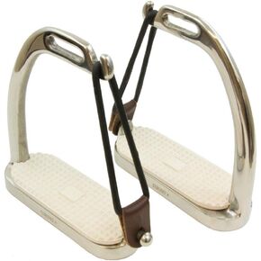 Coronet Fillis Peacock Safety Stirrup Irons with Pad