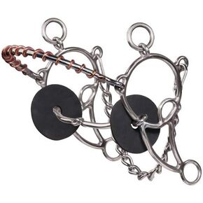 Professional's Choice Sports Medicine Products Combo Snaffle Horse Bits - Twisted Wire - Smooth Ring - Lifesaver Horse Mouth Piece