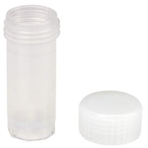 Caplugs Evergreen 240-3005-060 Transport Vials. Polypropylene, Natural, Bulk (Pack of 200)