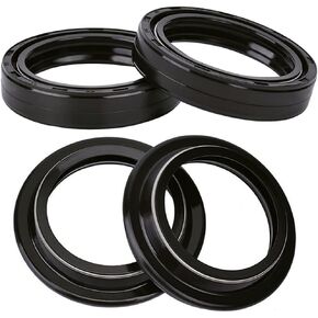 Front Fork Oil Seals Dust Seals for Honda CBR600RR 2005-2023 CBR500R 2013-2018 for Kawasaki Ninja ZX6R ZX636 ZX600R 2005-2012 Vulcan 900 VN900 2006-2013 for Suzuki GSXR600 GSXR750 2006-2022