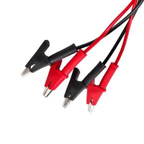 1000V 2PCS Double-Ended Alligator Clip Leads for Electrical Testing 3.3ft, Test Leads with Alligator Clips & Alligator Clips with Wires Multimeter Kit 3.3ft / 1m Wire Length