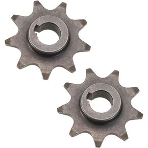 2pcs 9 Tooth Sprocket Bicycle Chain Gear Pinion Sprocket Electric Scooter Motor Sprocket Motor Synchronous Sprocket for 1016Z2 Z3 Geared Motors