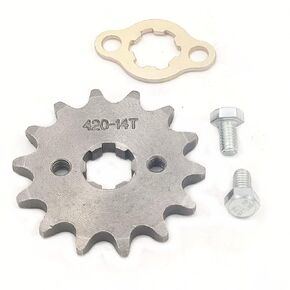 Motorcycle 420-14T Front Sprocket 17mm for 50cc 70cc 90cc 110cc 125cc Dirt Pit Bike Mini ATV