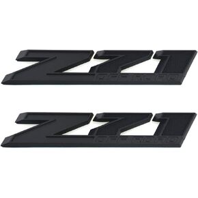 Aimoll 2pcs Z71 Off Emblems with Strong Tape Decal Emblems Badge Replacement for GMC Chevy Silverado Sierra Suburban (Black)