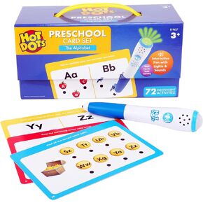 Educational Insights Hot Dots Alphabet Set with 72 Activities, Learn to Read Preschool Set with Interactive Pen, Ages 3+, Medium