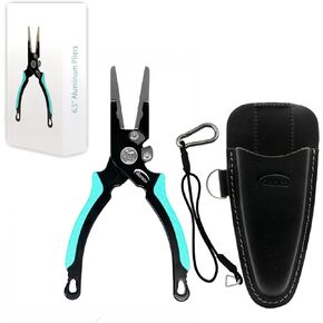 Pro Series Aluminum 6.5" Plier. Aircraft Grade Aluminum Fishing Gear, Saltwater Resistant, longevity and resistance to corrosion in Saudi Arabia