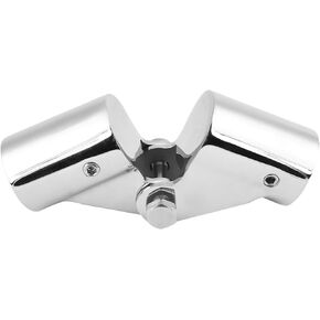 Boat Tube Connector,Stainless Steel Folding Swivel Connector Boat Rail Tube Pipe Fittings for (25mm) 1inch or (22mm) 7/8inch (25mm Outer Diameter)