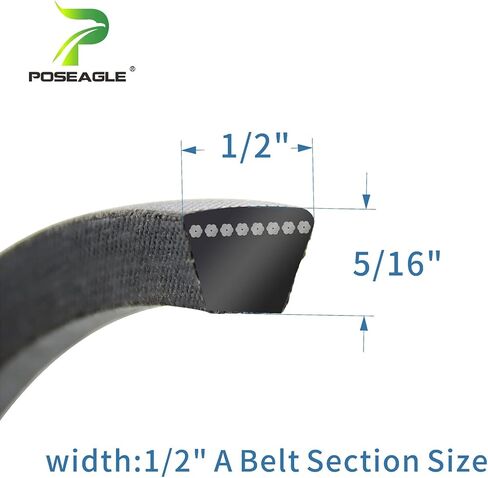 793828 حزام V 1/2 بوصة × 116 بوصة يستبدل Hustler 793828، Carlisle 9-3434، Dayco L4116، Gates 68116، Goodyear 841160، المرجع رقم A114 in Kuwait