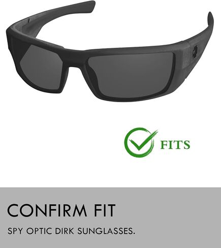 Raydi Polycarbonate Replacement Lenses for Spy Optic Dirk Sunglasses in Saudi Arabia