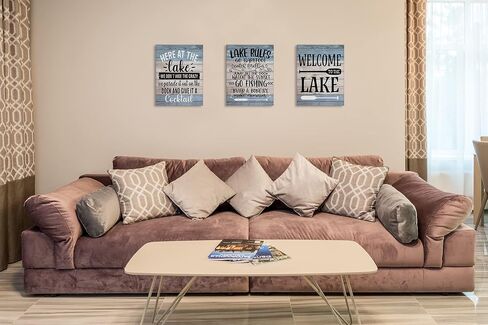 Let The Adventure Begin Canvas Wall Art Prints Artwork Signs Framed for Campsite Porch Wall Decor Home Room RV Trailer Decor, 11X14 inch,Camper Adventure Lovers Gifts in Saudi Arabia