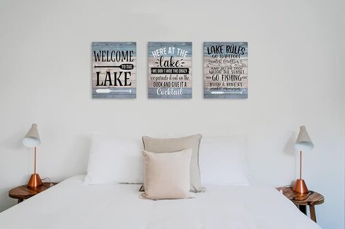 Let The Adventure Begin Canvas Wall Art Prints Artwork Signs Framed for Campsite Porch Wall Decor Home Room RV Trailer Decor, 11X14 inch,Camper Adventure Lovers Gifts in Saudi Arabia