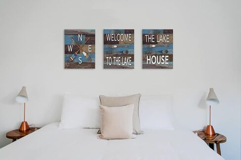 Let The Adventure Begin Canvas Wall Art Prints Artwork Signs Framed for Campsite Porch Wall Decor Home Room RV Trailer Decor, 11X14 inch,Camper Adventure Lovers Gifts in Saudi Arabia