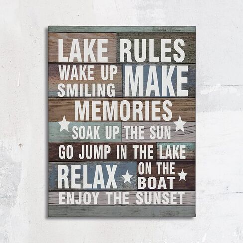 Let The Adventure Begin Canvas Wall Art Prints Artwork Signs Framed for Campsite Porch Wall Decor Home Room RV Trailer Decor, 11X14 inch,Camper Adventure Lovers Gifts in Saudi Arabia