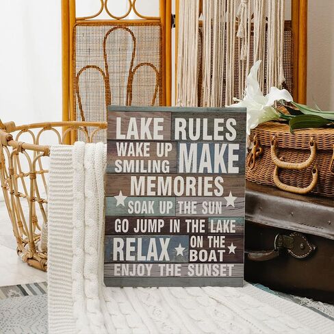 Let The Adventure Begin Canvas Wall Art Prints Artwork Signs Framed for Campsite Porch Wall Decor Home Room RV Trailer Decor, 11X14 inch,Camper Adventure Lovers Gifts in Saudi Arabia