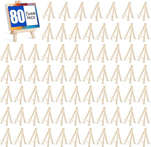 ESRICH18Pack حامل عرض خشبي صغير مقاس 5 بوصات، حامل خشبي صغير على شكل حرف A لحامل القماش الصغير، الحرف اليدوية للأطفال، اللافتات، الصور، الهدايا، الحرف اليدوية اليدوية، ديكور المنزل in Saudi Arabia