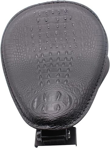 مقعد منفرد من الجلد للدراجات النارية مع مجموعة دعامات لوحة قاعدة زنبركية متوافقة مع Harley Honda Yamaha Kawasaki سوزوكي Sportster Bobber Chopper مخصص (أسود) in Kuwait