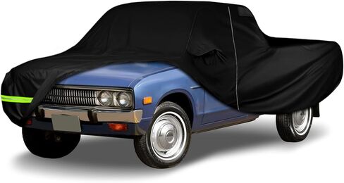 Waterproof Car Cover Compatible with 1965-1986 Nissan/Datsun 520/620/720 Single Cab 6ft Short Bed Accessories, All Weather Classic Car Covers with Inner Cotton&Zipper Door for Snow Rain Protection in Kuwait