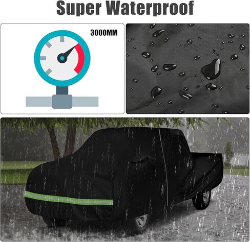 Waterproof Car Cover Compatible with 1965-1986 Nissan/Datsun 520/620/720 Single Cab 6ft Short Bed Accessories, All Weather Classic Car Covers with Inner Cotton&Zipper Door for Snow Rain Protection in Kuwait