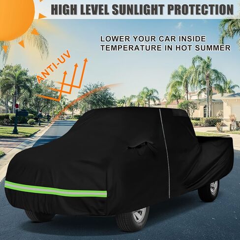 Waterproof Car Cover Compatible with 1965-1986 Nissan/Datsun 520/620/720 Single Cab 6ft Short Bed Accessories, All Weather Classic Car Covers with Inner Cotton&Zipper Door for Snow Rain Protection in Kuwait