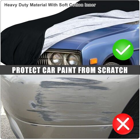 Waterproof Car Cover Compatible with 1965-1986 Nissan/Datsun 520/620/720 Single Cab 6ft Short Bed Accessories, All Weather Classic Car Covers with Inner Cotton&Zipper Door for Snow Rain Protection in Kuwait