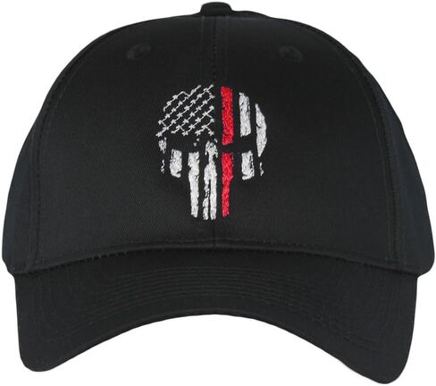 Fantastic Tees American Flag Skull Service Support Men's Patriotic Hat Cap in Saudi Arabia