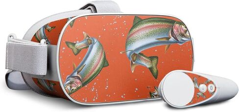 MightySkins Skin Compatible with Oculus Go Mobile VR - Backyard Gathering | Protective, Durable, and Unique Vinyl Decal wrap Cover | Easy to Apply, Remove, and Change Styles | Made in The USA in Saudi Arabia