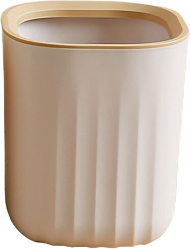 Open Top Mini Trash Can Rectangle Wastebasket for Bathroom Vanity, Desktop, Tabletop or Coffee Table - Dispose of Cotton Rounds, Makeup Sponges, Tissues; 2 Liter (Rectangle Open-Top - White) in Saudi Arabia