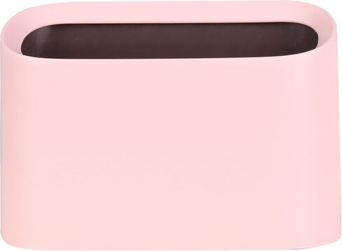 Open Top Mini Trash Can Rectangle Wastebasket for Bathroom Vanity, Desktop, Tabletop or Coffee Table - Dispose of Cotton Rounds, Makeup Sponges, Tissues; 2 Liter (Rectangle Open-Top - White) in Saudi Arabia
