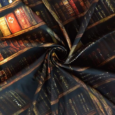 FRAMICS مكتبة خمر رف الكتب نسيج الجدار شنقا 70.8 "× 92.5" غرفة الدراسة صورة الفن طباعة نسيج الرجعية رف الكتب جدار الفن البوهيمي الهبي جدار المفروشات لغرفة النوم الكلية النوم in Kuwait