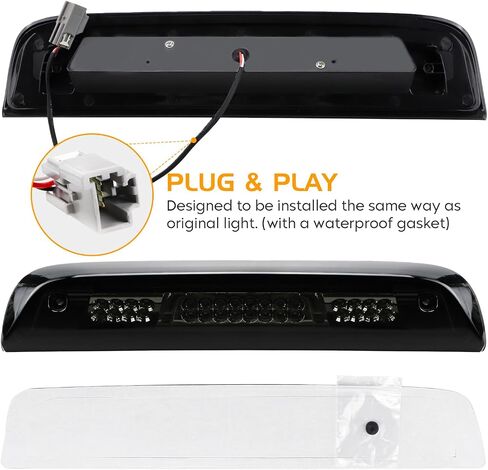 LED Tail Light Fit for Chevy Silverado 1500 2500 HD 3500 HD 2014-2018, for GMC Sierra 3500 HD 2015-2018 with Dual Wheel [Factory Halogen Model] Driver and Passenger Side Taillights, Smoke Lens in Saudi Arabia