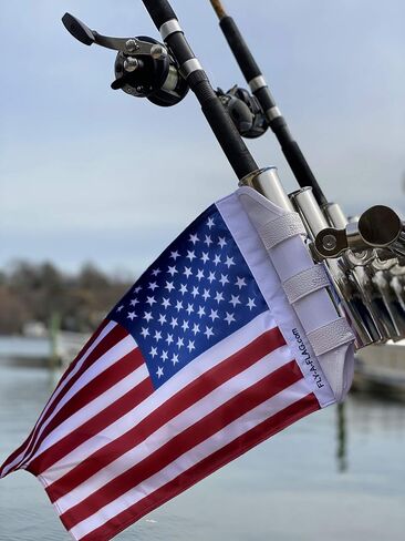 American Flag by Fly-a-Flag, Designed to attach to Rod Holders, Rocket Launcher, or any Vertical Pole or Post in Saudi Arabia