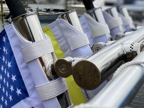 American Flag by Fly-a-Flag, Designed to attach to Rod Holders, Rocket Launcher, or any Vertical Pole or Post in Saudi Arabia