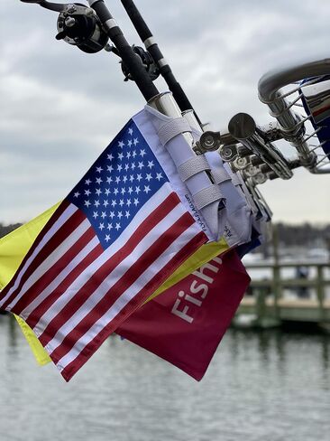 American Flag by Fly-a-Flag, Designed to attach to Rod Holders, Rocket Launcher, or any Vertical Pole or Post in Saudi Arabia