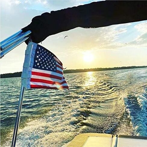 American Flag by Fly-a-Flag, Designed to attach to Rod Holders, Rocket Launcher, or any Vertical Pole or Post in Saudi Arabia