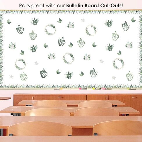 Big Dot of Happiness Cute and Colorful School - Scalloped Classroom Decor - Bulletin Board Borders - 51 Feet in Saudi Arabia