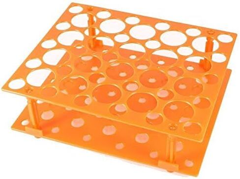 Orange Plastic Test Tube Rack for 10ML/15ML/50ML Conical Test Tubes,50 Sockets in Saudi Arabia