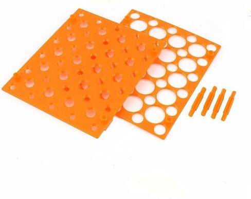 Orange Plastic Test Tube Rack for 10ML/15ML/50ML Conical Test Tubes,50 Sockets in Saudi Arabia