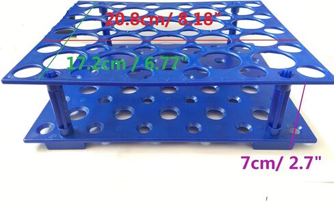 Orange Plastic Test Tube Rack for 10ML/15ML/50ML Conical Test Tubes,50 Sockets in Saudi Arabia